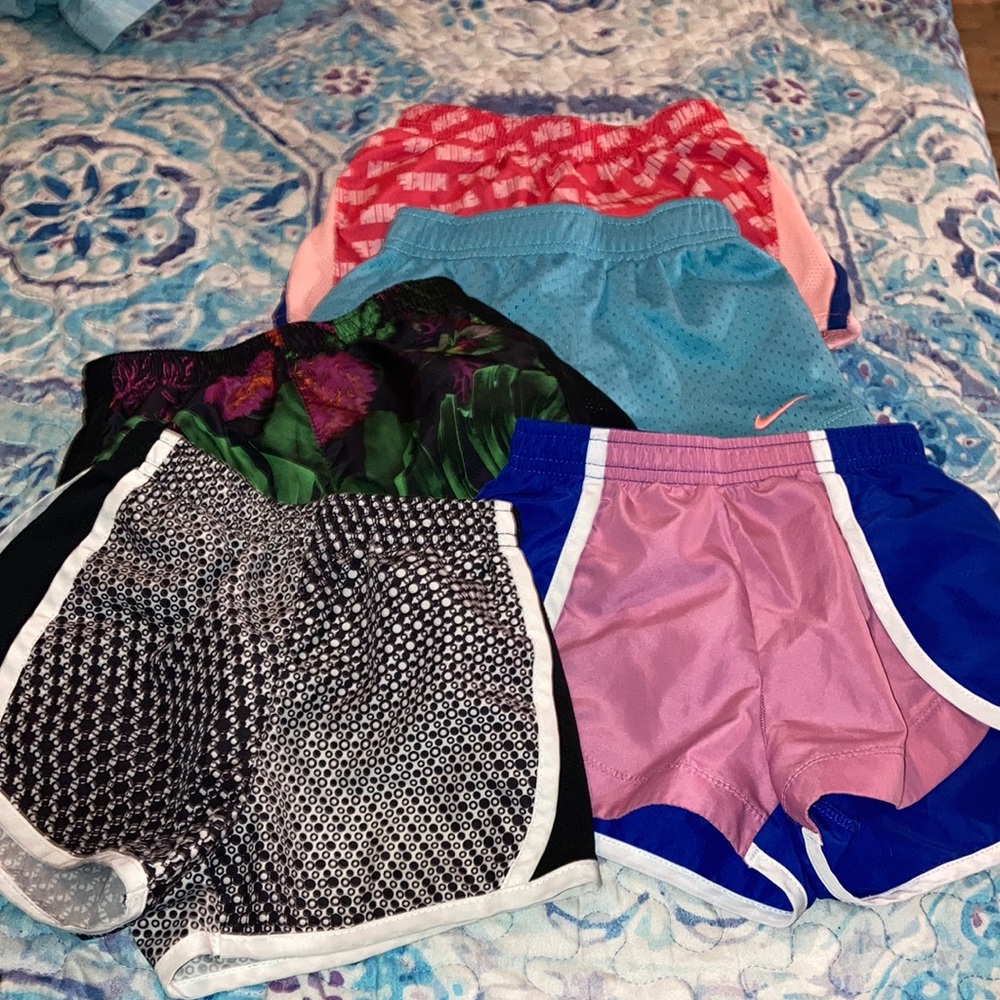 5 pair kids Nike shorts